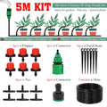 Adjustable Drippers Micro Drip Watering Kits - MUCIAKIE DIY Drip Irrigation System for Automatic Watering Garden Hose (50M-5M)